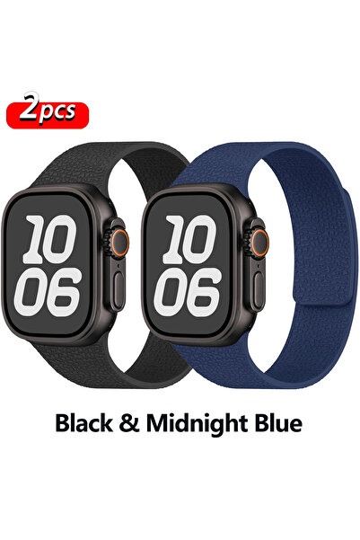 Choice22 49mm 44mm 45mm 46mm Black-Midnight Blue Magnetic Strap for watch Ban...
