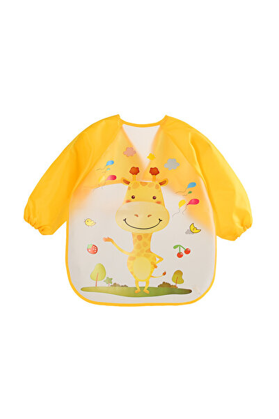 Choice6 0-3year style 3 Waterproof EVA Full Sleeve Baby Bibs Children Apron L...
