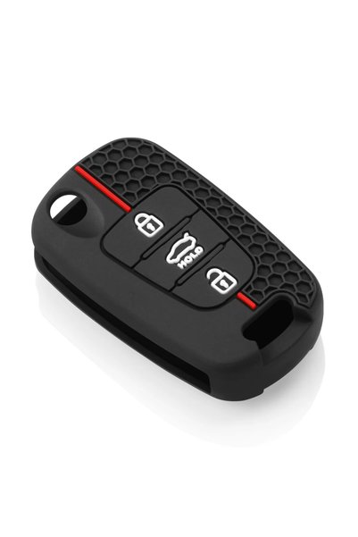 Choice غطاء مفتاح سيليكون أسود لسيارات كيا سول، فينجا، بيكانتو، ريو، سورينتو،...