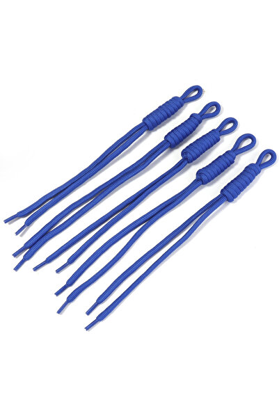 Choice7 24-28cm 5pcs Deep Blue 5pcs Colorful Braided Lanyard Keychain for Pho...