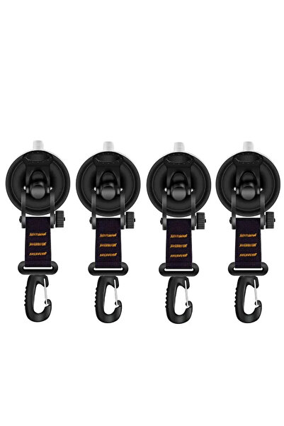 Choice 4pcs-Orange 4Pcs Suction Cup Anchor Securing Hook Tie Down Camping Tar...