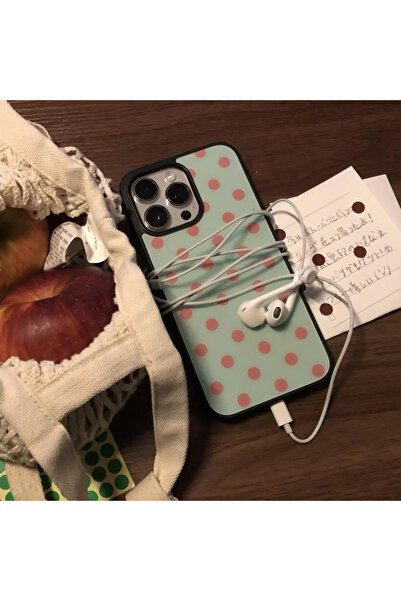 Choice12 iPhone17 A Mint Green Pink Polka Dot Phone Case For iPhone Air 17 16...