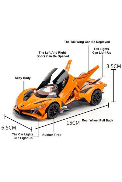choice2 Orange 1:32 Scale Apollo EVO Car Toy Models Alloy Diecast Sports Cars...