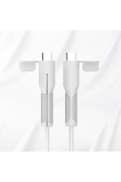 Choice White C to C USB Type C Charging Cable Saver Sleeve Data Line Cord Pro...