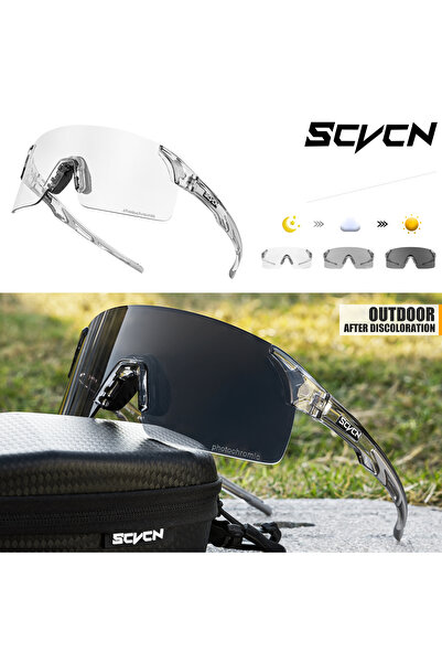 Choice Photochromic 1lens 1L-06 Scvcn Photochromic Sunglasses Cycling Blue Ou...