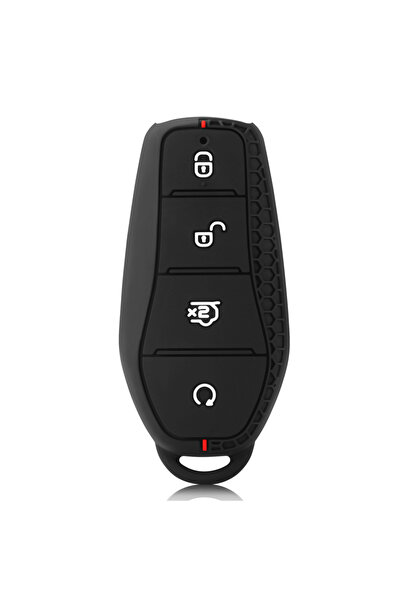 Choice Red Silicone Holder Chain Key Case Car Key Cover for BYD Atto 3 Han EV...