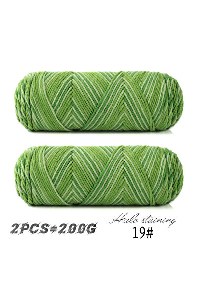 Choice 24 Green Flowers 2 PCs Colorful 5-strand Dyed Milk Cotton Baby Sweater...
