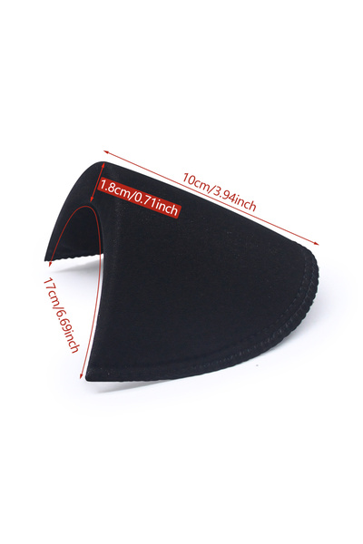 Choice Black 18mm Big 4 Pairs Soft Padded Shoulder Padding Encryption Foam Sh...