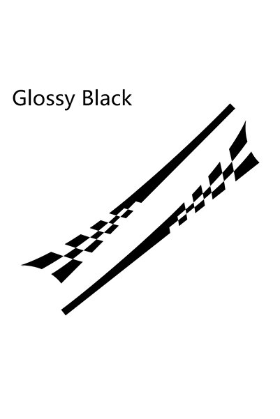 Choice black 2pcs/lot 220x25cm Car DIY Both Sides Stickers Race Stripes Camou...