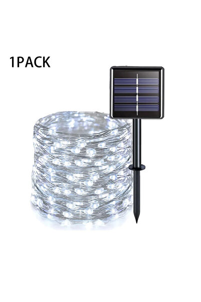 Choice 12m100leds 1pc white 102M/52M/32m/22m/11m/7m Solar LED Light Outdoor F...