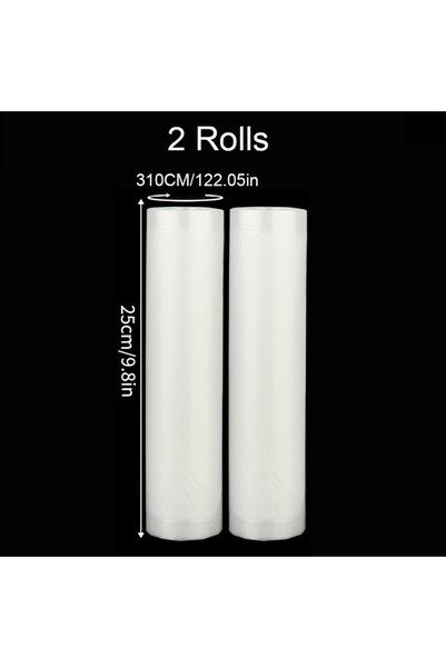 Choice10 25x310cm 2 Rolls Sous Vide Roll Bags For Vacuum Packing Machine Pack...