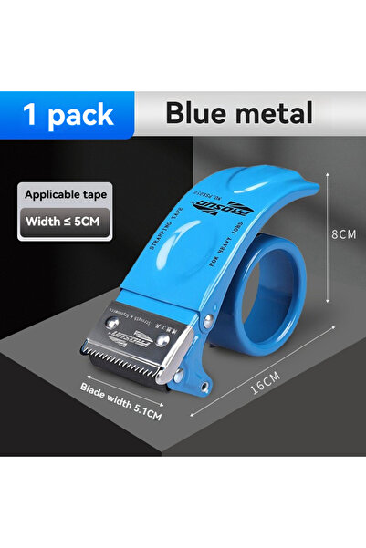 choice2 Blue 5wide 1PC Thickened Sealing Tape Cutter Wide Tape Dispenser Tran...