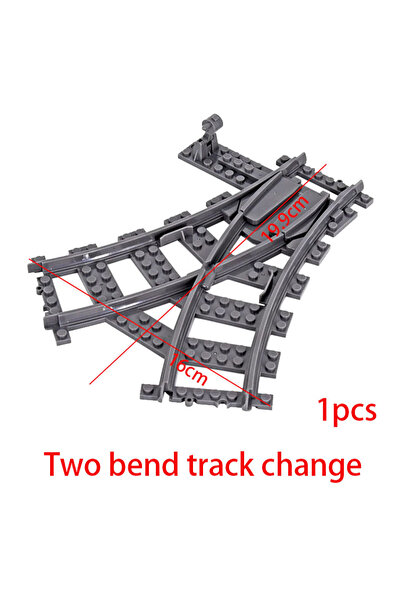 Choice5 A11-1pcs City Trains Left and Right Points Flexible Switch Railway Cr...