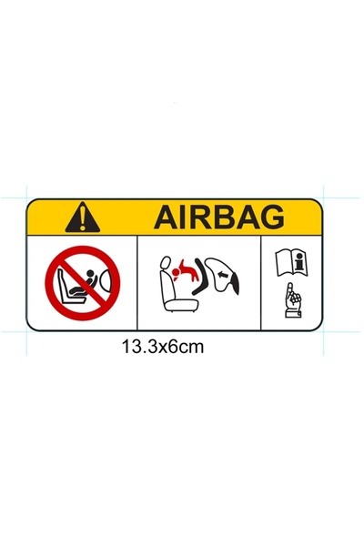 Choice 41708D Airbag Car Stickers Waterproof Vinyl Decal Car Accessories Pega...