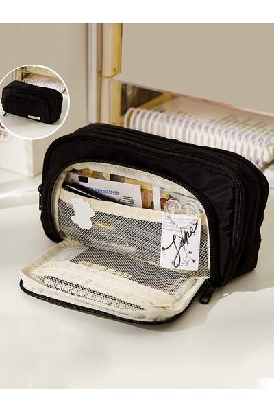 Choice Black Large-Capacity Canvas Organizer Plus - Multi-Layer Storage with ...