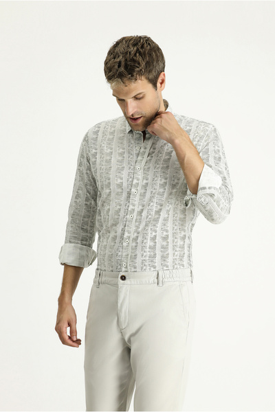 Kiğılı Long Sleeve Slim Fit Slim Fit Shirt