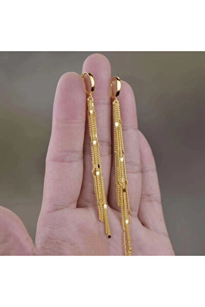 Choice ER23Y0927-1 Fashion Shiny Long Tassel Chain Round Circle Hoops Earring...