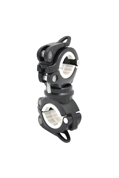 Choice3 White Handlebar Rack Bicycle Motorcycle Flashlight Headlight Holder F...