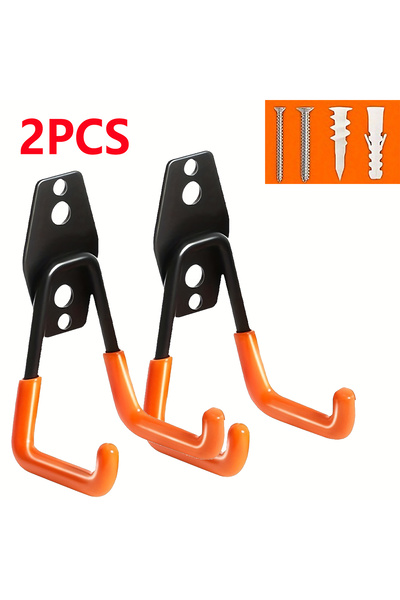 Choice 2Pcs 2/4/6 Piece Set of Heavy-Duty Metal Wall Hooks, Suitable for Gara...