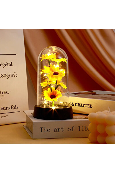 Choice1 Warm light Artificial Sunflower Plastic Set Valentine's Day Mother's ...