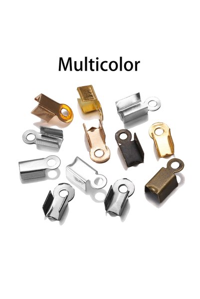 Choice 3 × 6 مم متعدد الألوان 200 قطعة/مجموعة مشابك كوف وأغطية نهايات الحبل و...