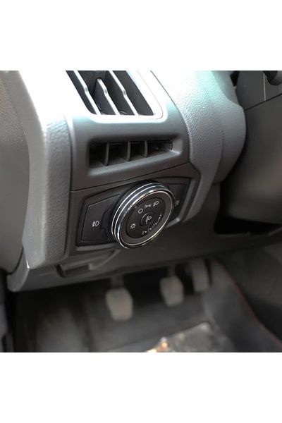 Choice1 Black Car Headlight Switch Cover Sticker for Ford Focus 3 MK3 MK4 KUG...
