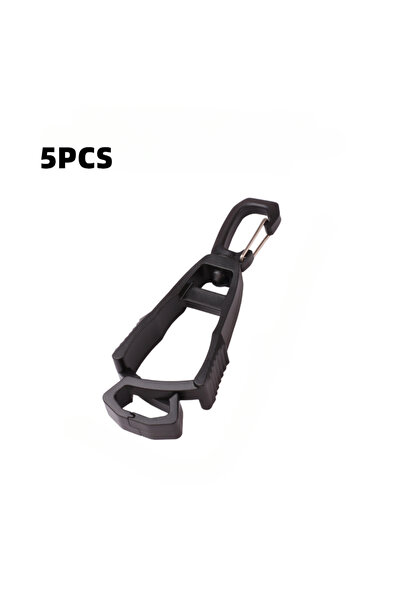 choice2 Black 5PCS Outdoor Protective Gloves Clip Hanger Multi-purpose Safety...