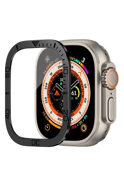 Choice واقي شاشة أسود لساعة Ultra 49mm BlackB، ملحقات ساعة Ultra 49mm، مصد مع...