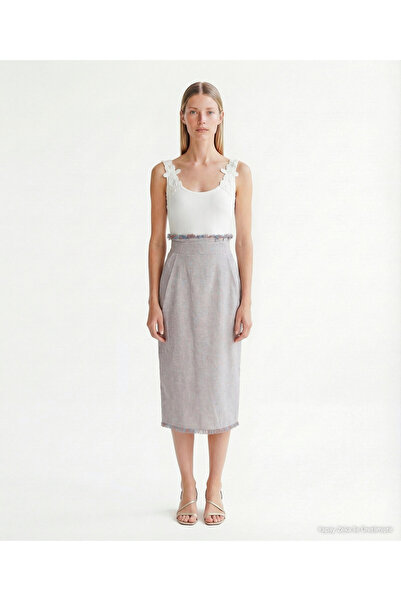 Yargıcı Straight Regular Waist Skirt