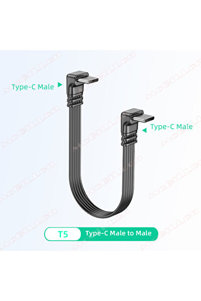 Choice Type-C to Type-C 10CM T5 USB C M to M 10-100cm Type C to Type-C Conver...