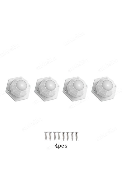 Choice 4Pc white nylon 4Pcs Furniture Casters Wheels Self Adhesive Heavy Duty...