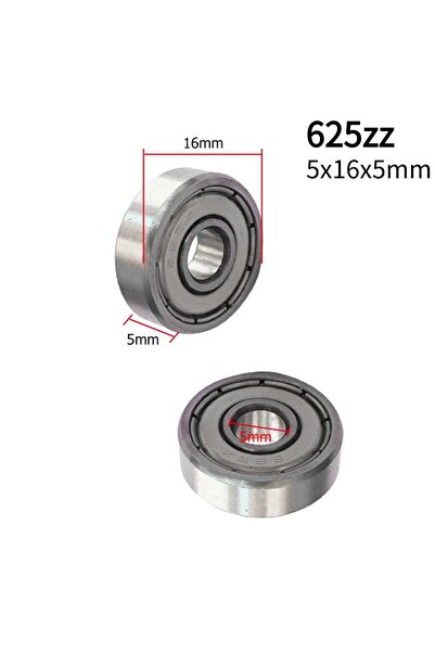 Choice1 10Pcs 625zz 10Pcs/lot Ball Bearing 625zz 5x16x5mm Carbon Steel Bearin...