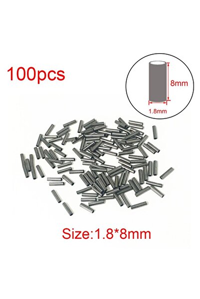 Choice 1.8 x 8mm 100pcs/Lot 1.0mm-2.8mm Sea Fishing Accessories Line Tube Cop...