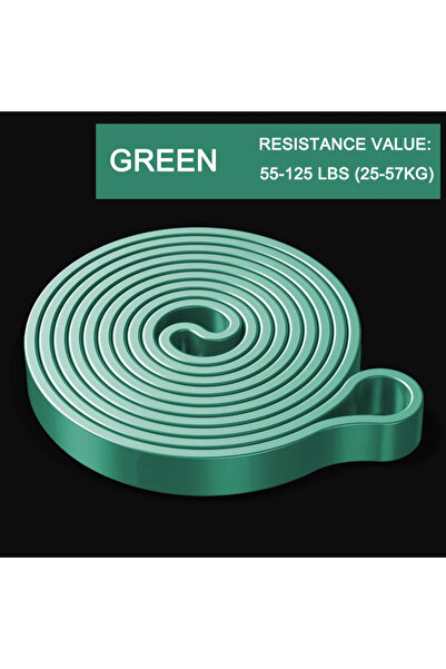 Choice9 Green 125BL Resistance Band Set Pull Up Assistance Bands Stretch Band...