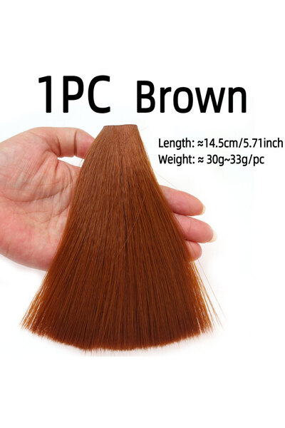 Choice 14.5cm 1PC Brown 1PC Synthetic Faux Bucktail Fiber Fly Tying Material ...
