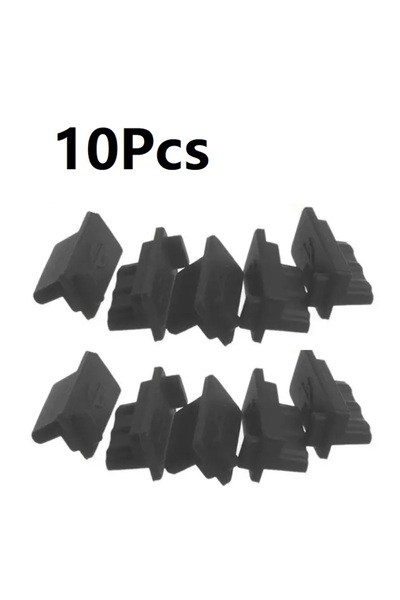 Choice USBDustPlug10PcBlack 5-10Pcs USB Dust Plug Charger Port Cover Cap Fema...