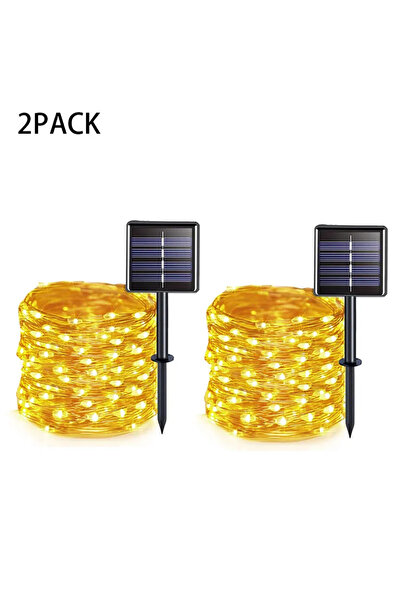 Choice 12m100leds 2pcs warm white 102M/52M/32m/22m/11m/7m Solar LED Light Out...