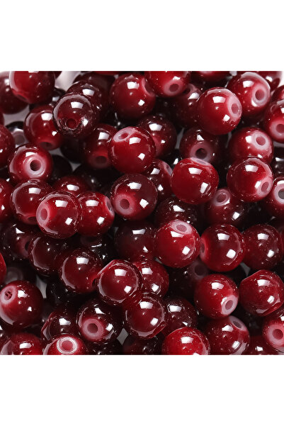 Choice21 50pcs Red brown 30/50pcs 6mm Glass Round Beads Colorful Spacer Loose...