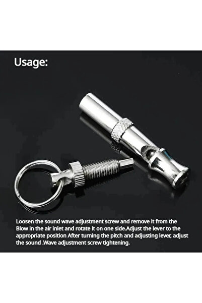 choice2 1 Pcs Silver Ultrasonic Training Dog Training Whistle Stop Barking De...