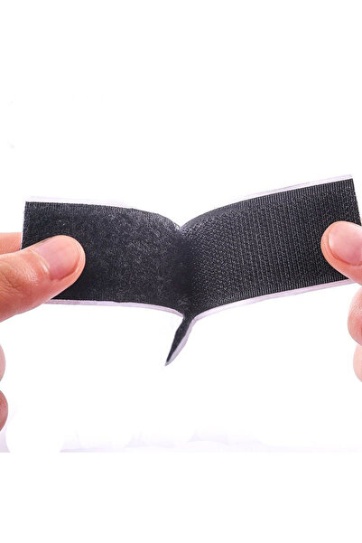 Choice6 20mm Wide Black 1Meter 1/2/5Meter Black White Adhesive Double Hook An...