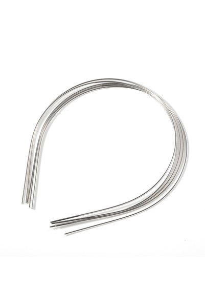 Choice 10pcs Rhodium 1.5mm 10pcs 1.5mm Metal Headband Base Hairband Wire Rims...
