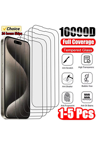 Choice33 قطعة واحدة من الزجاج المقوى لهاتف iPhone 14 Pro Max، من 1 إلى 5 قطع ...