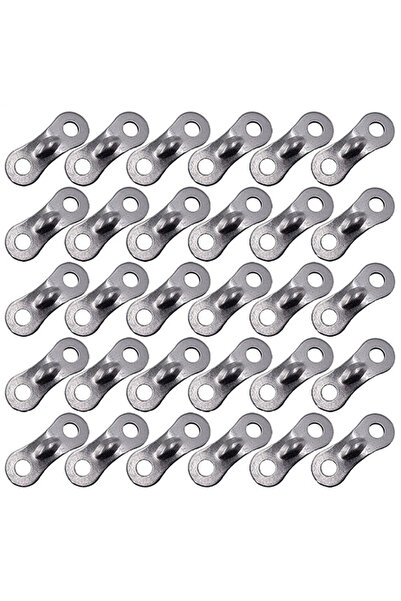 Choice 30 pcs silver 30Pcs Camping Tent Rope Fastener Guyline Tension Awning ...