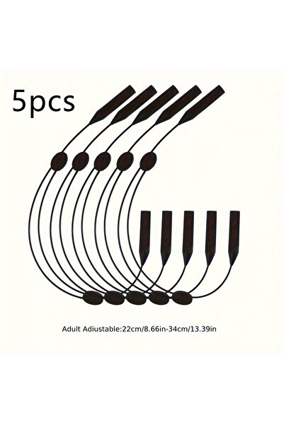 Choice 34cm 5pcs Adjustable Sports Glasses Strap - Anti-slip Hanging Rope for...