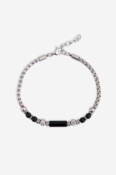 Crupt Studio 316L Steel Aurex Silver Chain Men's Bracelet