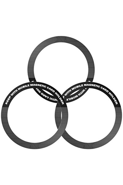 Choice Black 3PCS Shape O Ring For Magsafe Magnetic Wireless Charger For ipho...