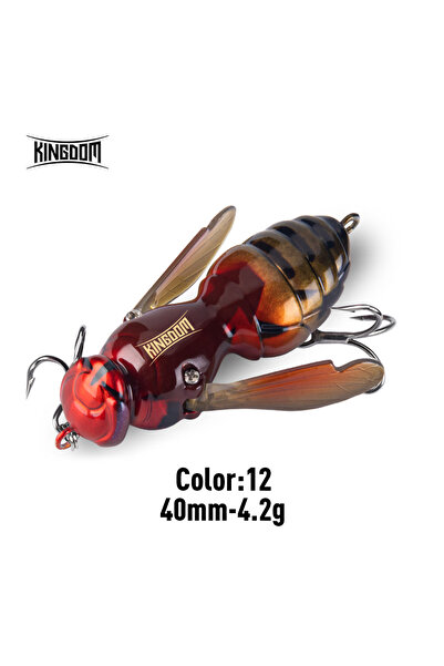 Kingdom 40mm-4.2g-12 Fishing Lures Artificial Bait 4.2g 40mm 6.6g 48mm Floati...