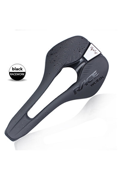 Choice Black RACEWORK Bicycle Saddle MTB Mountain Road Bike Racing Seat TT Tr...