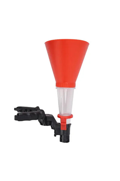 Choice Red Car Motorcycle Gasoline Oil Filling Funnel Adjustable Width Holdin...