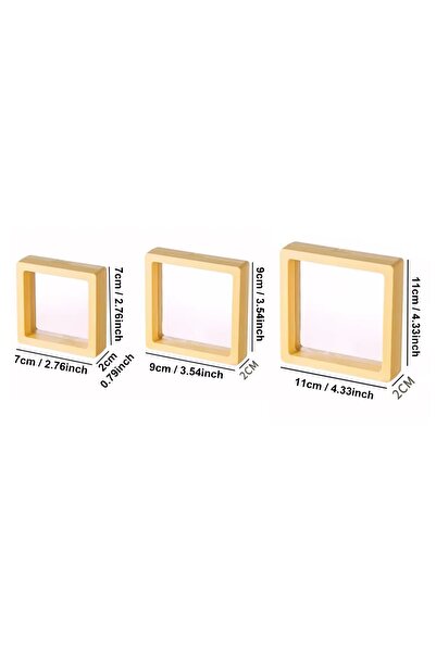 Choice11 M 10pcs-yellow 10pcs Color 3D Suspended Jewelry Box Multi Specificat...
